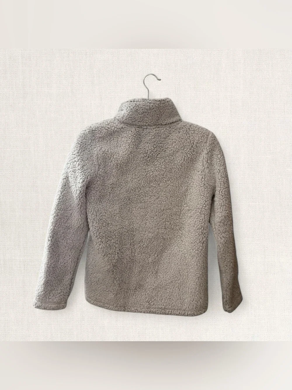 NFL Sherpa Girls Zip Jacket in Gray and Navy
